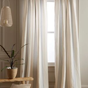 Quince Coastal Stripe Linen Cotton Curtain